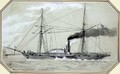 A paddle driven steam warship - William McConnell