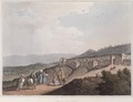 Bethlehem in Palestine View of the Principal Part of The City with the Arabia Petraea Mountains from Views in the Ottoman Dominions 1810 - Luigi Mayer