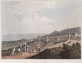Bethlehem in Palestine View of the Principal Part of The City with the Arabia Petraea Mountains from Views in the Ottoman Dominions 1810 - Luigi Mayer