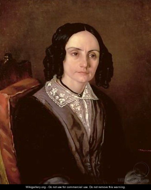Portrait of Countess Maria Volkonskaja 1805-63 1848 - Carl Peter Mazer
