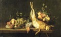 Still Life with Game and Fruit - Luis Egidio Menendez or Melendez