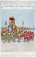 An Elephant Reception for the Prince of Wales illustration from The Sphere 1906 - Mortimer Ludington Menpes