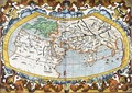 World map entitled Unviersalis tabula iuxta Ptolemeum', plate 1 from Mercators edition of Ptolemys Geographia - Gerard Mercator