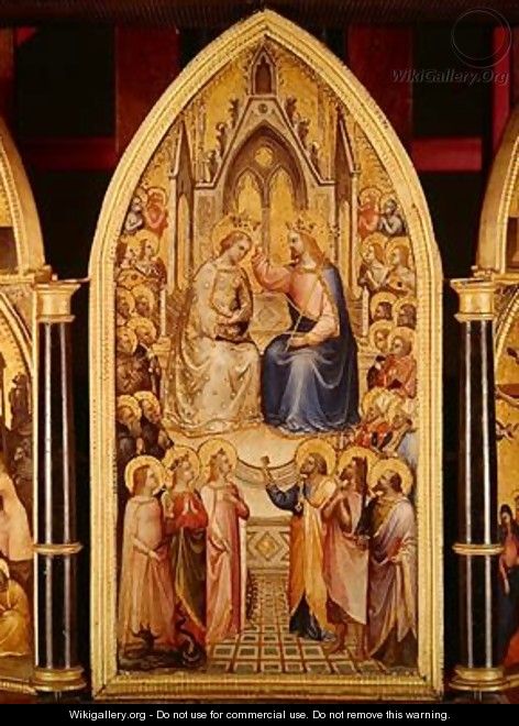 The Coronation of the Virgin and Other Scenes 1367 - Giusto di Giovanni de