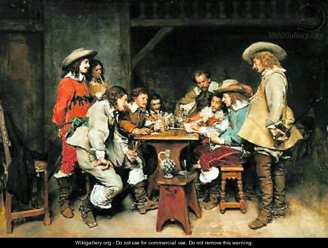 Innocents and Card Sharpers A Game of Piquet 1861 - (after) Meissonier, Jean-Louis Ernest