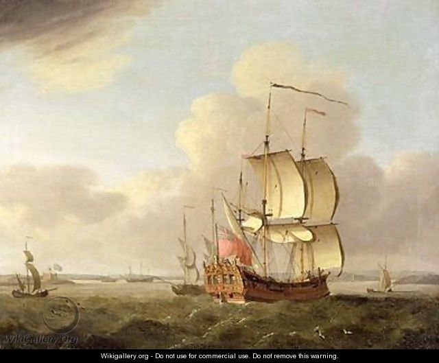 Shipping in the Thames Estuary 1761-66 - Thomas Mellish