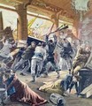 The European Legation Besieged by the Chinese Rebels in Peking from Le Petit Parisien - Fortune Louis Meaulle