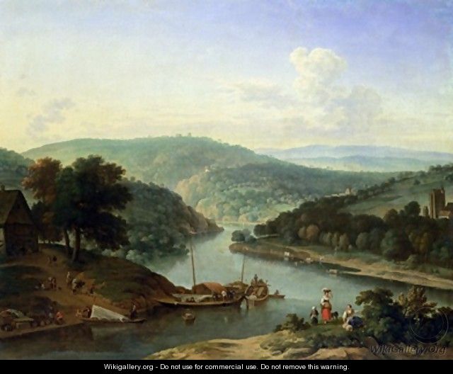 River Landscape 1697 - Jan van der the Younger Meer