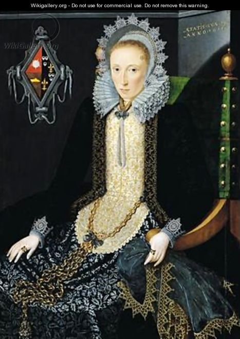 Portrait of Adriana van Nesse 1611 - Salomon Mesdach