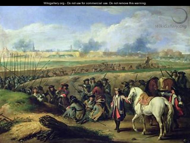 Louis XIV 1638-1715 at the Siege of Tournai 21st June 1667 - Adam Frans van der Meulen