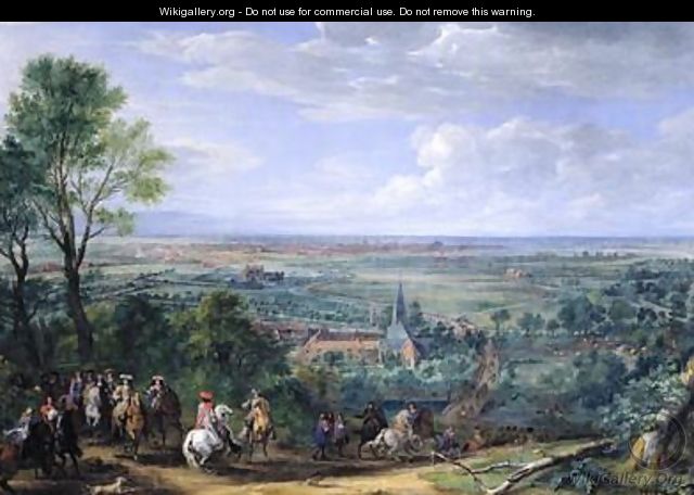 Louis XIV 1638-1715 at the Siege of Lille facing the Priory of Fives August 1667 - Adam Frans van der Meulen