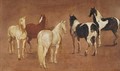 Study of Five Horses - Adam Frans van der Meulen