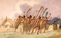 War dance New Zealand 1845 - Joseph Jenner Merrett