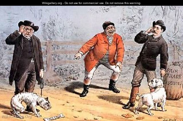 The British Bull Dog Show from St Stephens Review Presentation Cartoon 25 February 1888 - Tom Merry