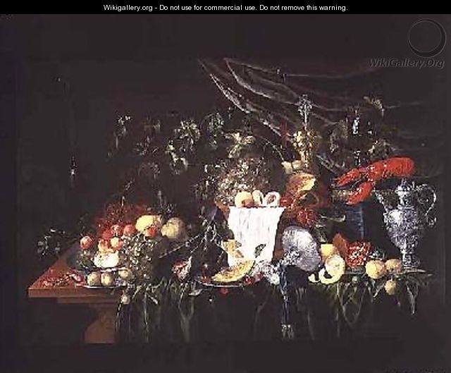 Still Life with Fruit and a Lobster - Wouter Mertens