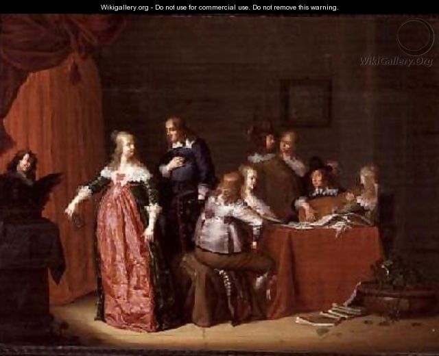 Party in an Interior - (follower of) Merck, Jacob F. van der