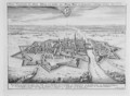 View of Elbing in 1626 fortified by the protestant Swedes from Theatrum Europaeum - Matthäus the Elder Merian