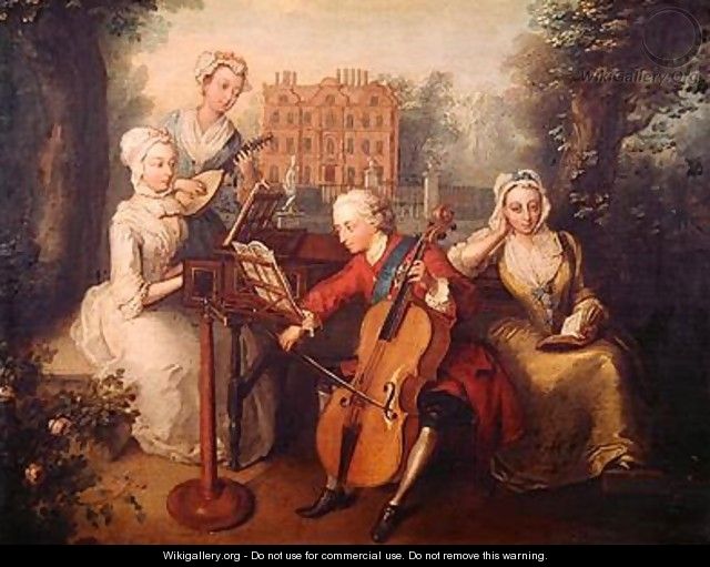 Frederick Prince of Wales and his Sisters 1733 - Philipe Mercier