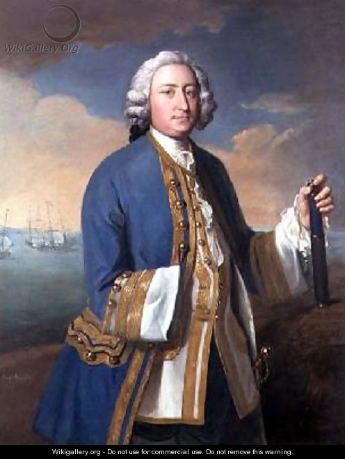 Portrait of Captain David Brodie 1709-87 Holding a Telescope - Philipe Mercier