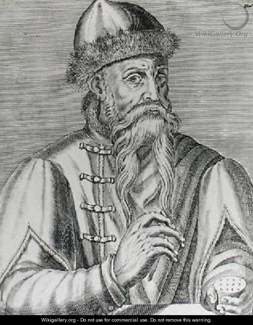 Portrait of Johannes Gutenberg 3 - (after) Mentz, Albrecht