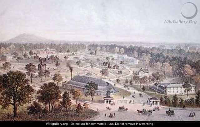 The Jardin dAcclimatation in the Bois de Boulogne 2nd half 19th century - Charles Mercereau