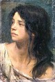 Portrait of a dark-haired girl 1867 - Paul Friedrich Meyerheim