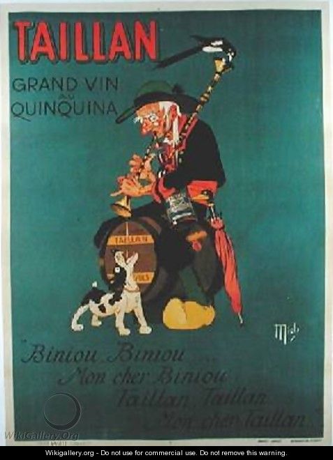 Poster advertising Taillan Quinquina - (Michel Liebaux) Mich