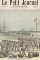 Landing of the Senegalese Troops at the New Wharf in Cotonou from Le Petit Journal 21st May 1892 - Henri Meyer