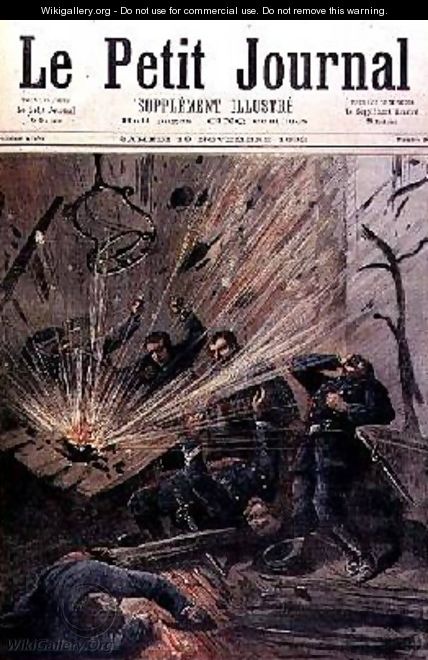 Anarchic Attack on a Police Station in Paris from Le Petit Journal 19 November 1892 - Henri Meyer