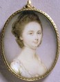 Portrait Miniature of a Lady in a White Dress 1780-85 - Jeremiah Meyer