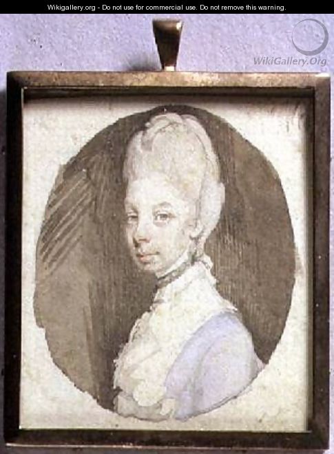 Portrait Miniature of Queen Charlotte 1744-1818 1772 - Jeremiah Meyer