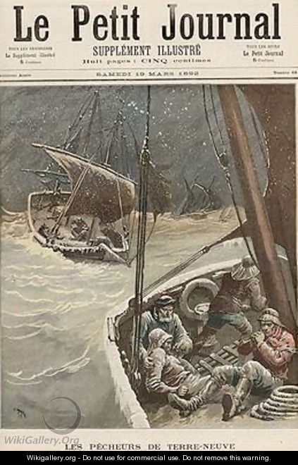 Newfoundland Fishermen from Le Petit Journal 19th March 1892 - Henri Meyer