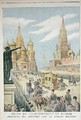 Celebration for the Coronation of Tsar Nicolas II 1894-1917 Arrival of the Cortege in Red Square from Le Petit Journal 31st May 1896 - Henri Meyer
