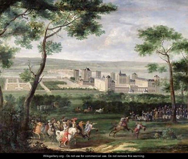 View of the Chateau de Vincennes 1665 - Adam Frans van der Meulen