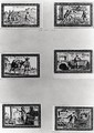 Six vignettes depicting bread making - Meunier