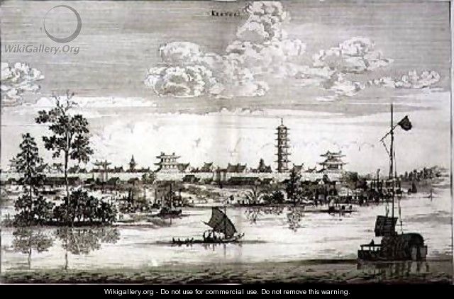 Kiangsi from an account of a Dutch Embassy to China 1665 - Jacob van Meurs