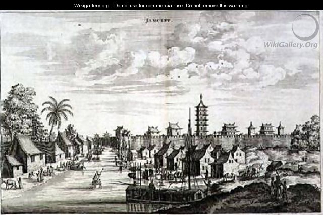 Jamcefu from an account of a Dutch Embassy to China 1665 - Jacob van Meurs