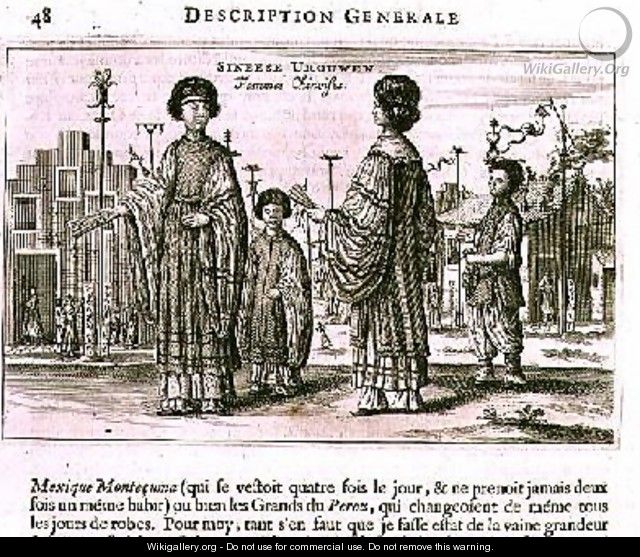 Chinese Women a General Description from an account of a Dutch Embassy to China 1665 - Jacob van Meurs
