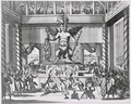 Mexican God Huitzilopochtli from Montanus de Niewe en Onbekende Weereld 1671 3 - Jacob van Meurs