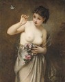 Jeune fille au papillon - Guillaume Seignac