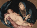 The Madonna adoring the sleeping Child - Guido Reni