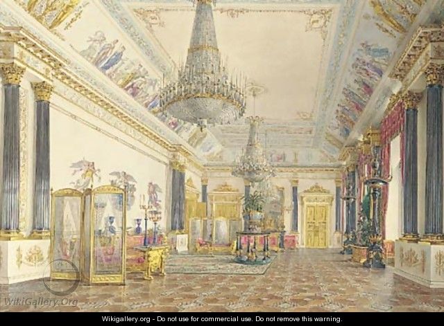 The Golden drawing-room, The Winter Palace, St. Petersburg - Grigori Grigorevich Chernetsov