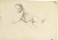Kleines aufgestatzt liegendes Madchen, Armstudien - Gustav Klimt