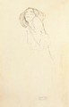 Frau nachs links - Gustav Klimt