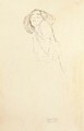 Frau nachs links - Gustav Klimt