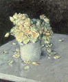 Roses jaunes dans un vase - Gustave Caillebotte