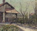 Hangar dans le jardin du Petit Gennevilliers - Gustave Caillebotte