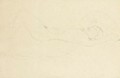 Liegender Akt mit verschrankten Unterarmen - Gustav Klimt