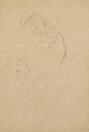 Zwei Studien eines schlafenden Kindes - Gustav Klimt