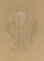 Studie futr den Mann des sitzenden Menschenpaares - Gustav Klimt